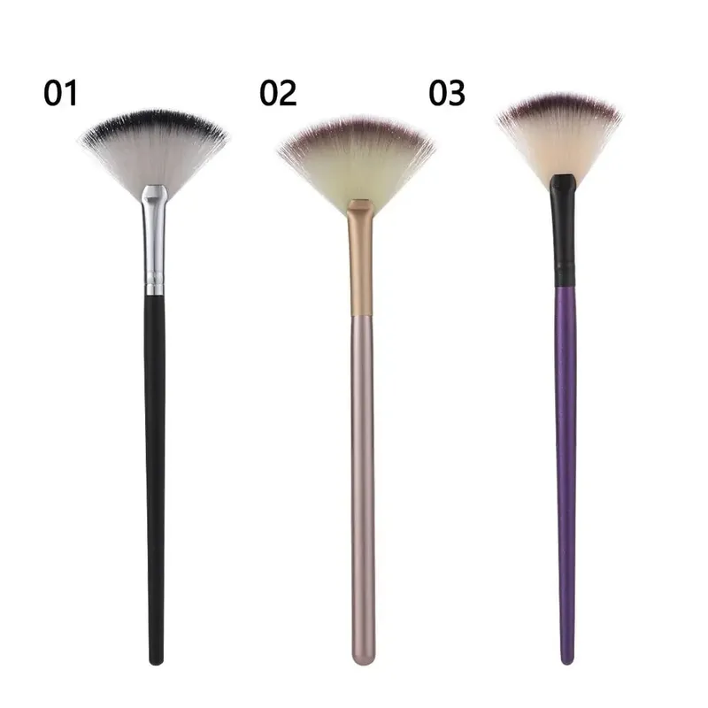 1 stk Ny professionel blød makeup børste diamant ansigtsventilator pulverbørster højkvalitets ventilatorapplikator til ansigtsbehandlinger Kosmetisk værktøj — image 6