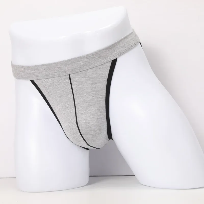 4pcs Male Underwear Bulges Knickers Triangular Underwear EU Man Solid Underpants Plus Size Modal Cotton Slip Male Panties 1802 — image 5