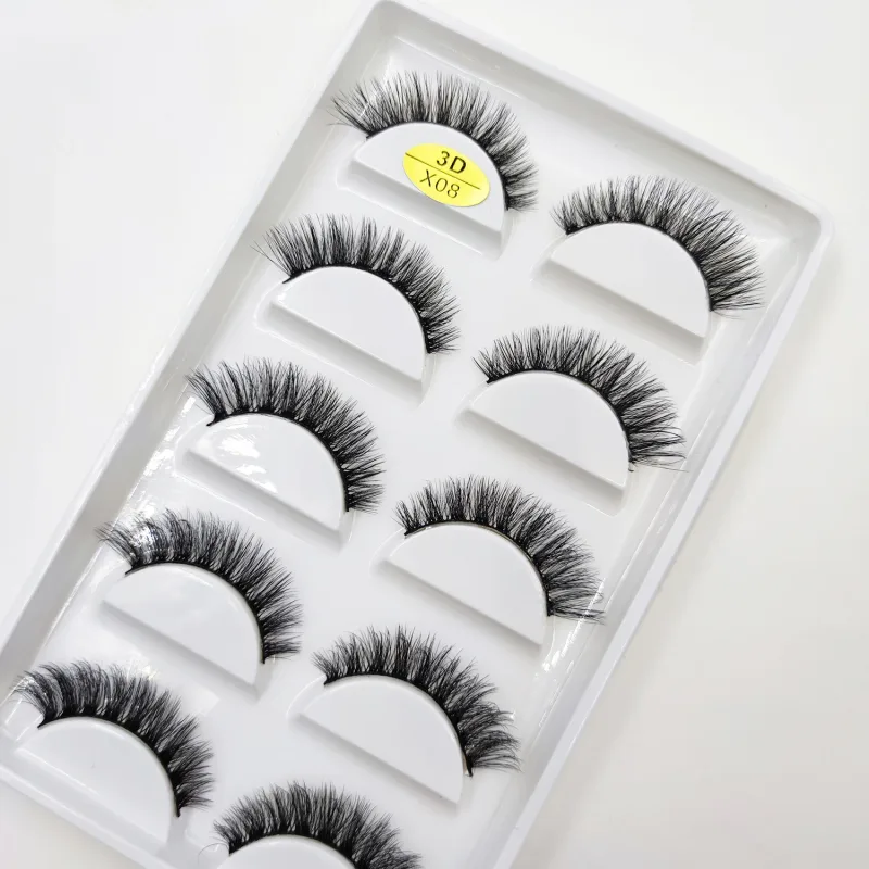 30 Style 5 Pairs Natural Eye Lashes Mink Lashes Handmade Fluffy Lashes 3D False Eyelashes Makeup Faux Cils Maquiagem Cilios — image 9