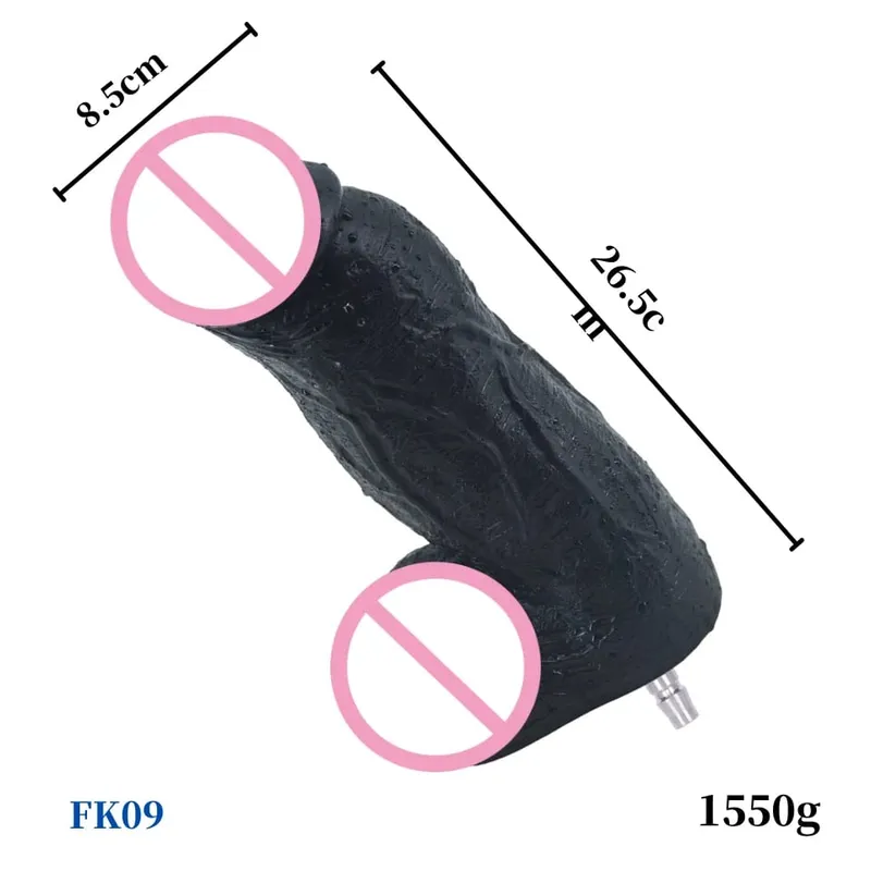 Sex Machine Big Black Dildos Quick Connector masturbation Vibrator Realistic Dildos For Women Attachments Sex Toy for Adults — image 27