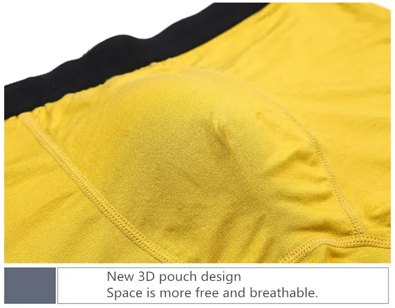 6pcs/Set Black Boxer Men Underwear Bamboo Men's Panties Shorts Breathable Underpants Man Comfortable Sexy Boxers & Briefs Men 3256805629748070 — image 8