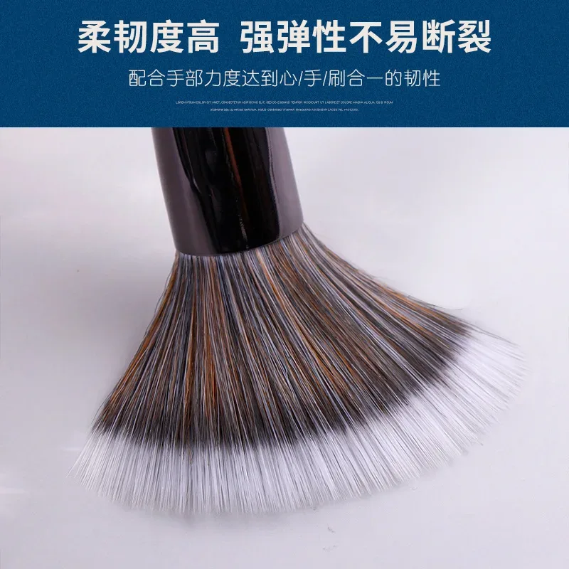 1pc Pro Makeup Brushes Foundation Powder Fan Make Up Brush Contour 3D stippling Eyeshadow Concealer Angled Eye Brow Shadow tools — image 4