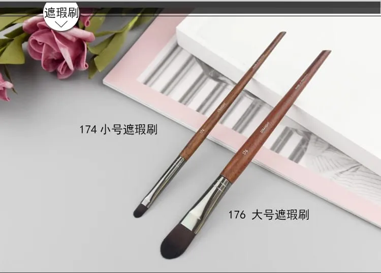 Natural wood Eye Makeup brushes whole set Pro Crease Eyeshadow Make up kit smudge highlighter eyebrow Lip lash brush practical