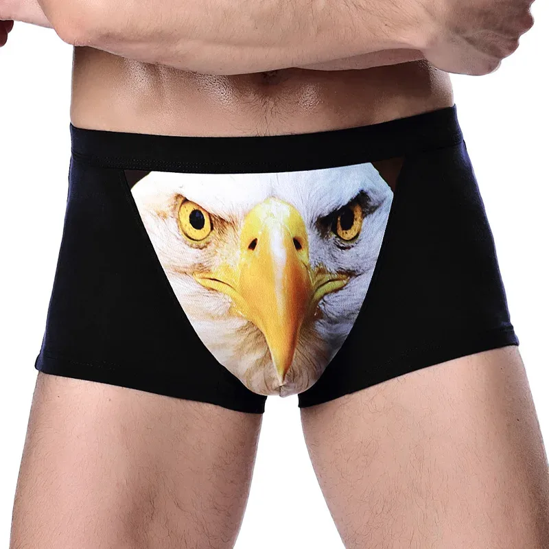 Brand Printed Wolf&Eagle New Mens Boxers Underwear Men Boxer Ropa Interio Man Penis Cueca Masculina Size L-4XL — image 2