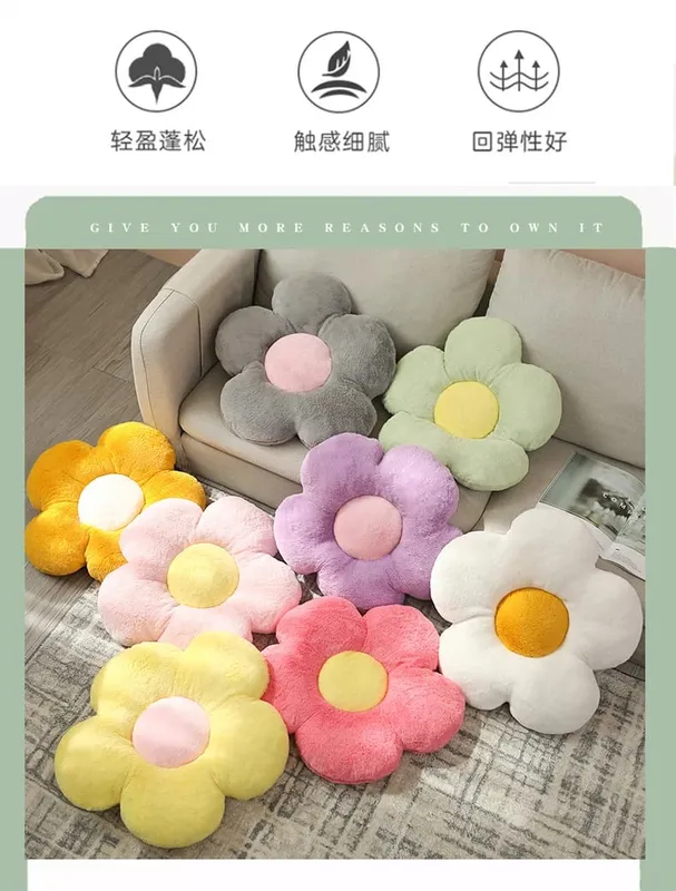 Cute Flower Plush Pillow Stuffed Soft Plant Flower Throw Pillow Cushion Home Sofa Decoration Pillow — image 8