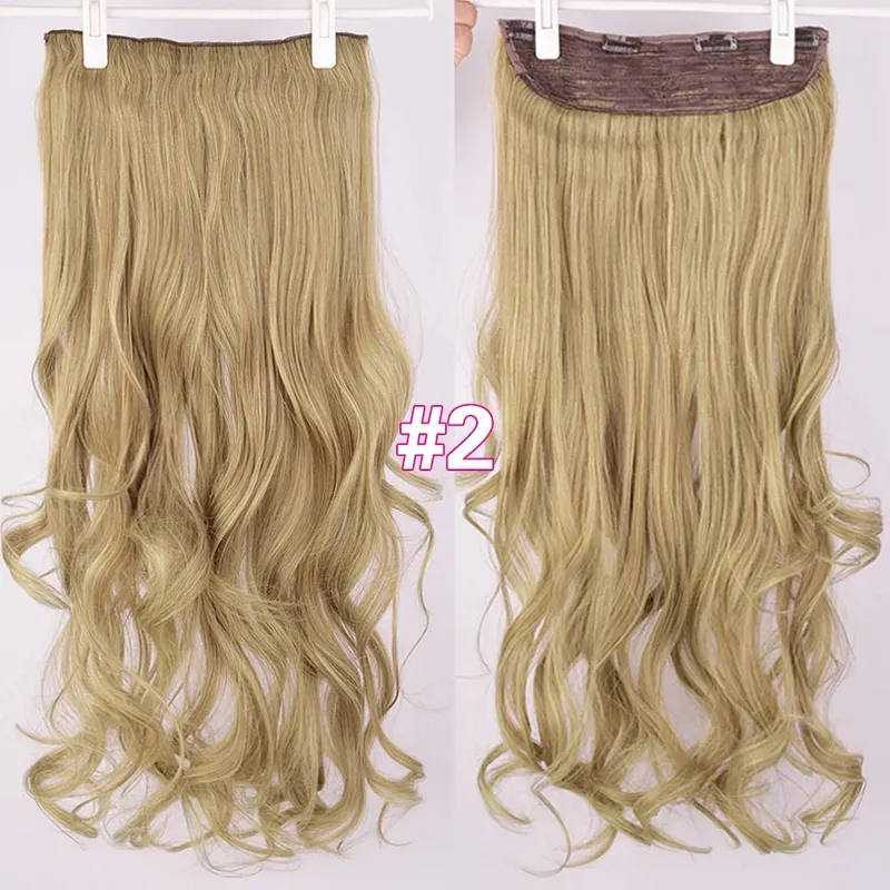 Silike Synthetic Body Wave Clip In Hair Extensions 32 inch 24inch Synthetic Heat Resistant Fiber Curly Clips Hair Extension