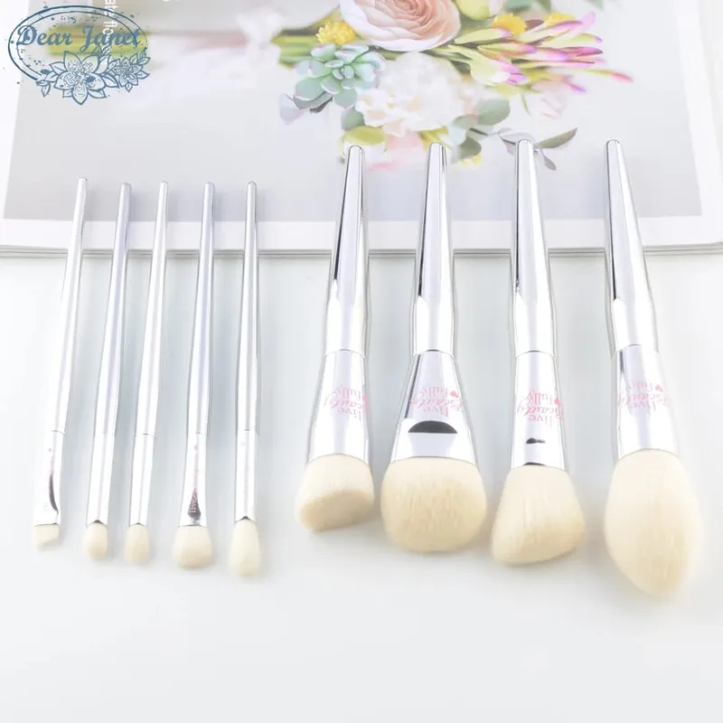 9pcs/Set Makeup brushes Set Foundation Blusher Bronzer sculpting Highlighter Eye shadow eyebrow Make up brush cosmetic beauty — image 2