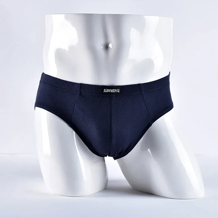 4pcs/Lot Men's Underwear Male Solid Briefs Underpants for Men Brief Cotton Panties Mens Bikini Pant Men Sexy Plus L-5XL — image 2