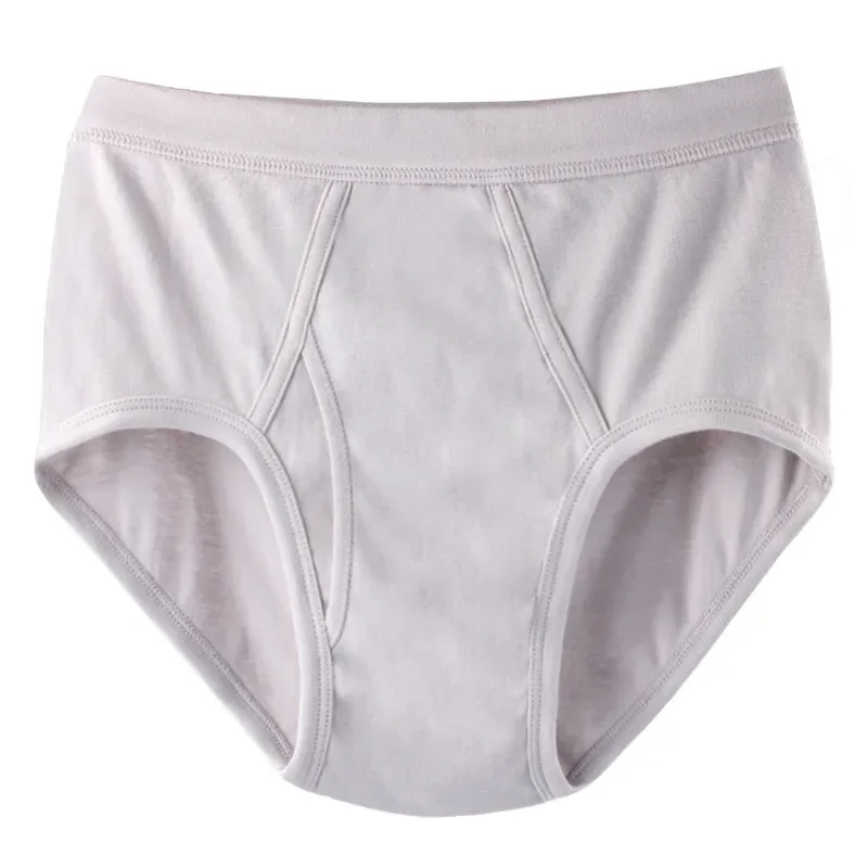 95KG Solid Fat Plus Size Men's Underwear Mens Underwear 100% Cotton Comfortable Breathable Loose Large Size Men Briefs Panties — image 2