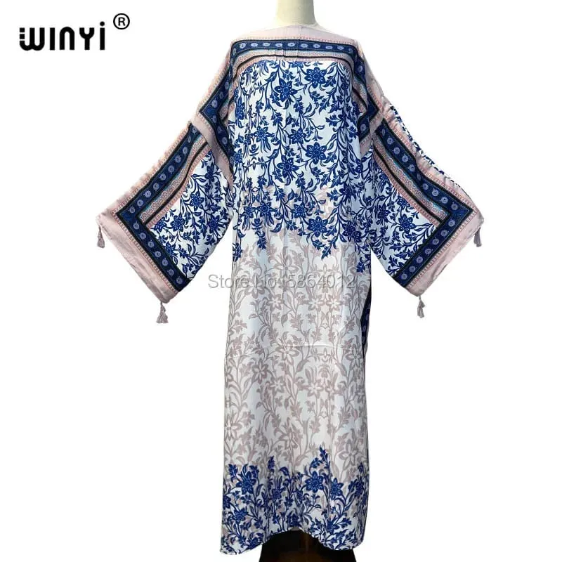 Cotton Robe Femme Hiver Платье Elegant Long Sleeve Мусульманские Комплекты Splicing Stripe Print Female Dresses Vestdios Abaya — image 46