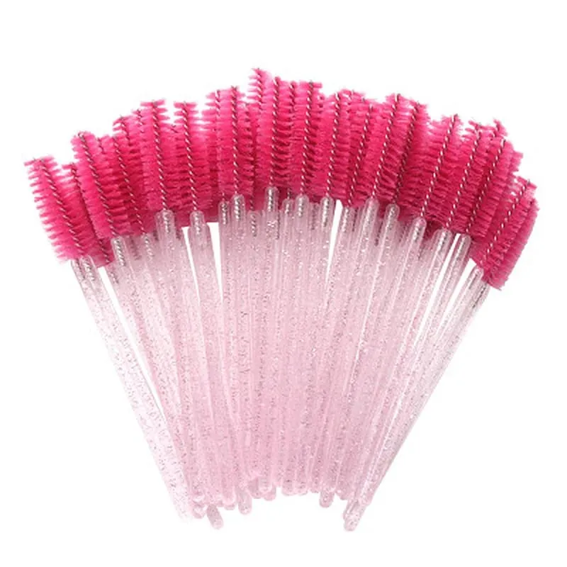 50 Pcs/Set Eyebrow Mascara Wand Eyelash Spoolie Brushes Wholesale Mix Disposable Lash Wands Eyelash Extension Brush Makeup Tools — image 6