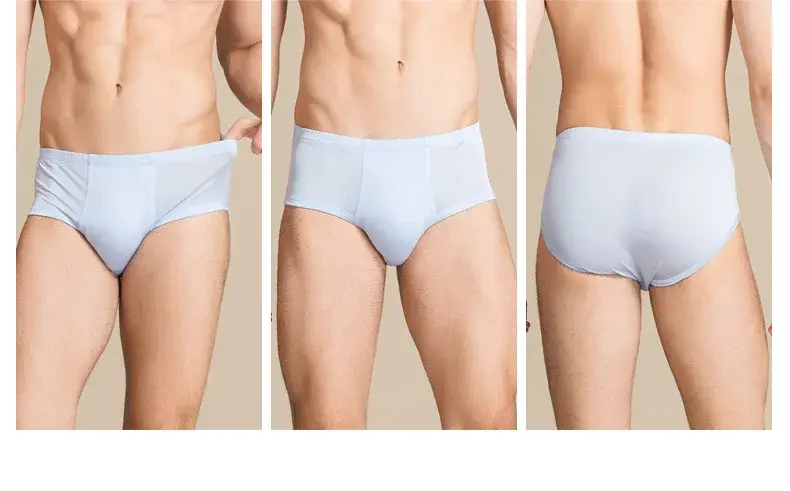 Men Underwear Boxer Shorts 100% Real Silk Knitted Boxers Comfortable Health Breathable Male U Shape Underpants 69112 — image 18