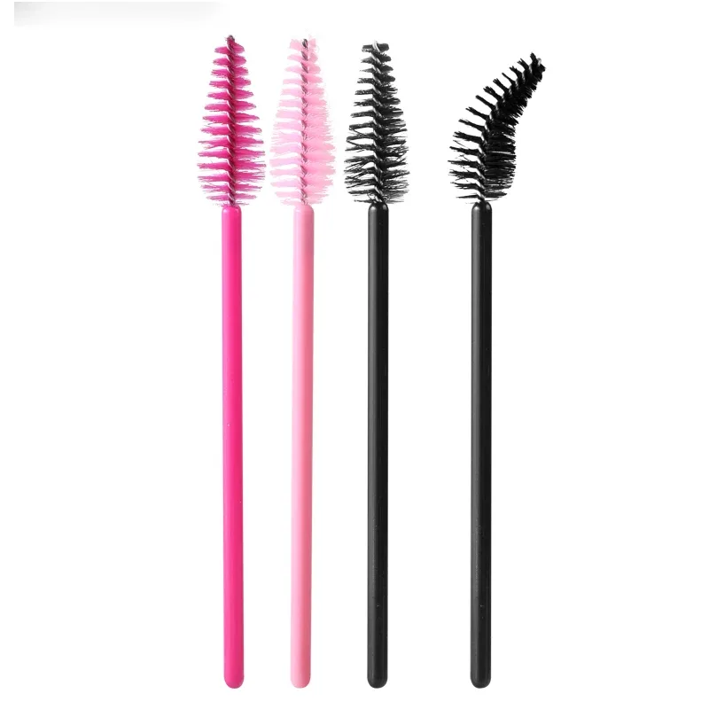 50pcs Eyelash Eyebrow Brush Water Drop Shape Nylon Material Lashes Makeup Brushes Eyelash Extension Beauty Tools Mascara Wand — image 3