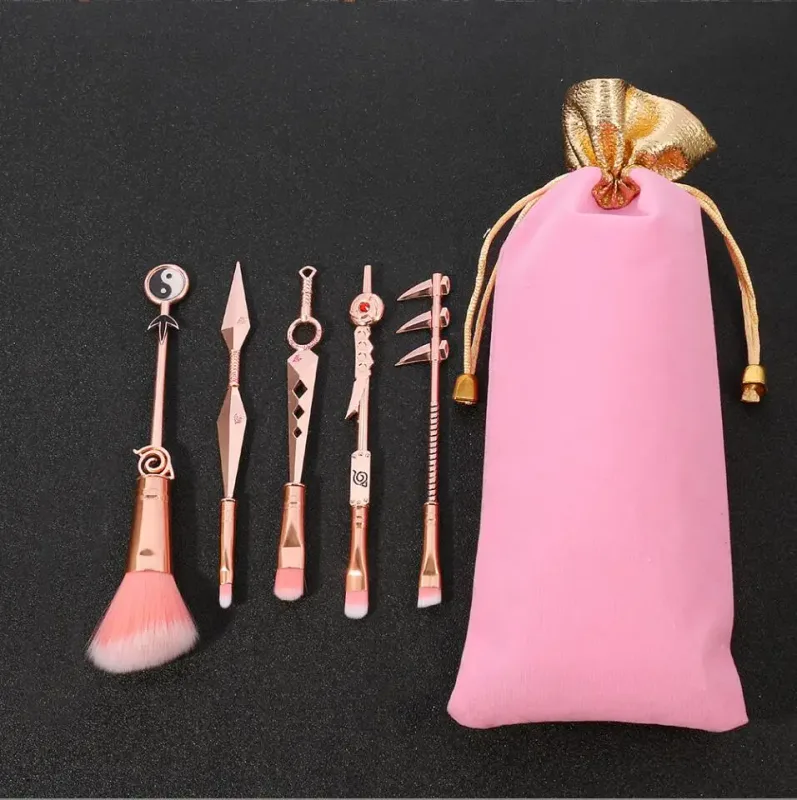 5pcs/set Japanese Anime Makeup Brush Set Foundation brushes Eyeshadow Concealer Blush Brush set Make Up Brush Tool Kit T2081