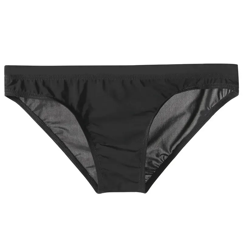 Summer Ice Silk Man Solid Transparent Low Waist Underwear Seamless Breathable Soft Tight Thin Fashion Yong Male U Convex Breifs — image 21