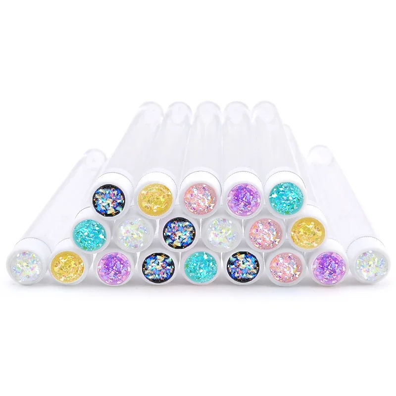 20pcs Reusable Makeup Brushes Tube Dust-proof Eyebrow Brush Tubes with New Lashes Resin Drill Replaceable Eyelash Extension Tool — image 25
