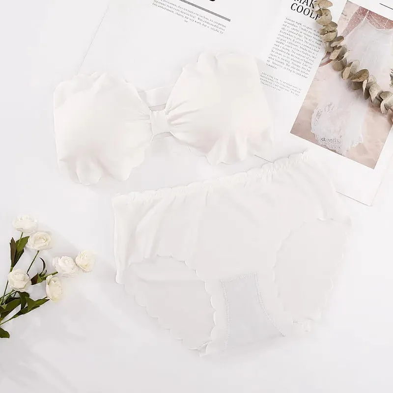 Women Seamless Bra And Panties Set Wire Free Bra Top Push Up Bralette Briefs Japanese Underwear Set Female Sexy Lingerie — image 12