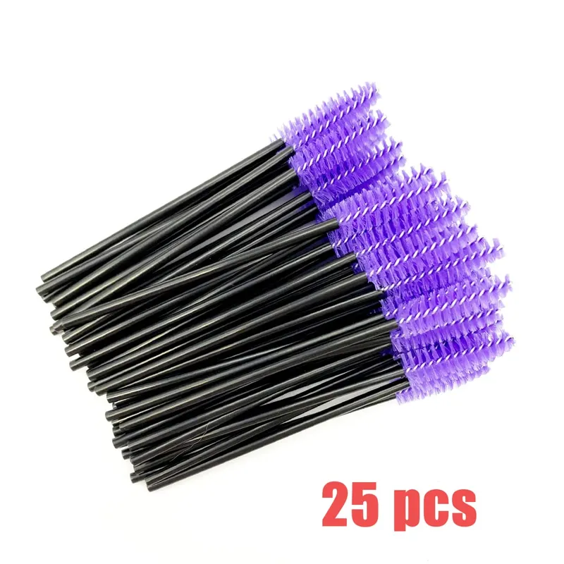 Brosses à cils jetables, manche en diamant en cristal, brosse à cils, baguettes de Mascara à sourcils, fournitures d'extension de cils, outils de maquillage — image 20