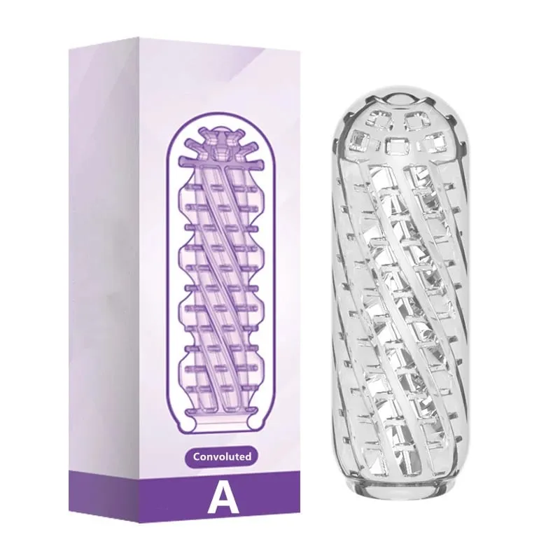 Masturbation for Men Penis Pleasent Aircraft Cup Device Soft Transparent Pocket Vaginal Sleeve Training 18 Adult Erotic Sex Toys