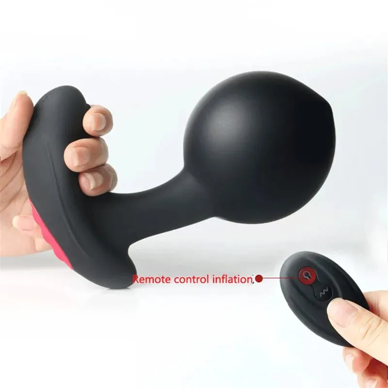Wireless Remote Control Male Prostate Massager Inflatable Anal Plug Vibrating Butt Plug Anal Expansion Vibrator Sex Toys For Men — image 2