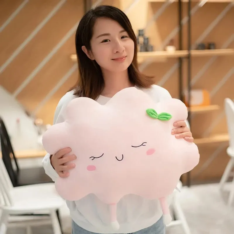 Cute Sun Cloud Plush Pillow Stuffed Soft Creative Plush Sun Cloud Toy Car Pillow Home Decor Kids Toys — image 6
