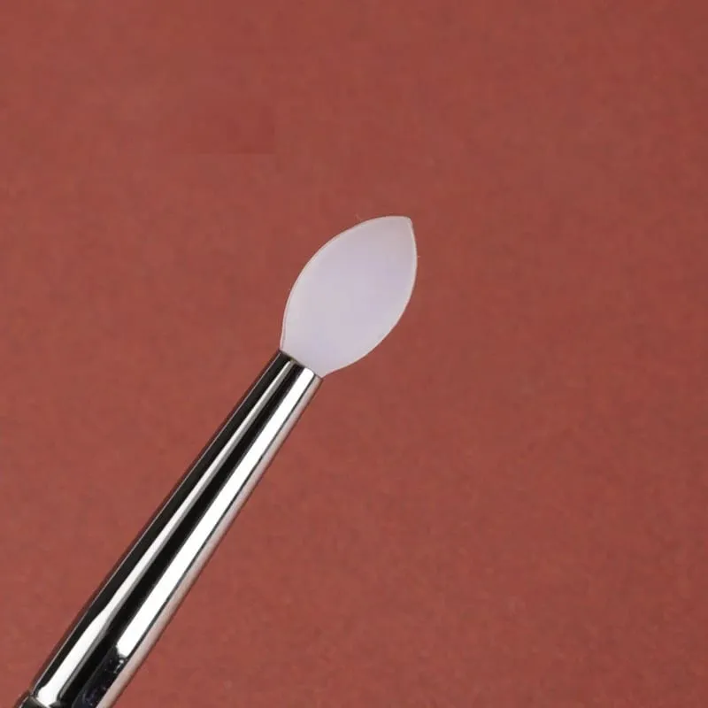 1pc Silicone Shiny Eyeshadow sequins Makeup Brushes Gloss Eye shadow Make up Brush Lip Balm Face Small Mask beauty tools — image 1
