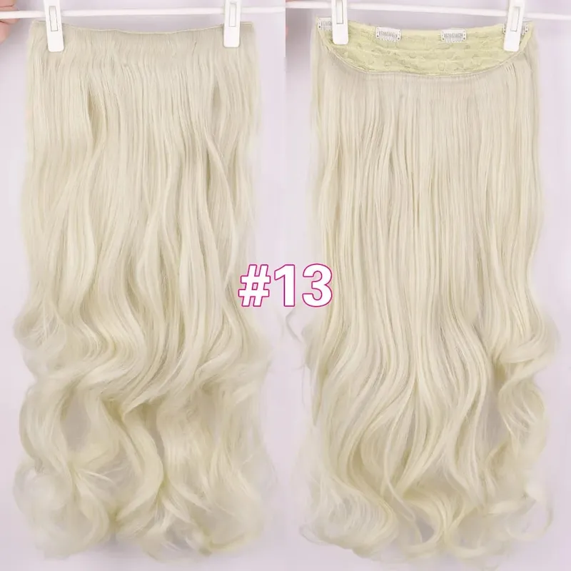 Silike Synthetic Body Wave Clip In Hair Extensions 32 inch 24inch Synthetic Heat Resistant Fiber Curly Clips Hair Extension