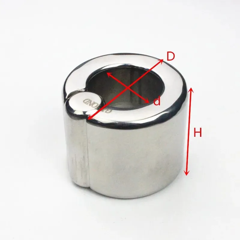 15 Sized Stainless Steel Scrotum Pendant Penis Bondage Rings Cylindrical Cockring Ball Stretcher Scrotum-ring Sex Toys BB-207 — image 4