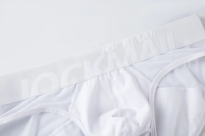Jockmail กางเกงในชายเซ็กซี่ชุดชั้นในชายผ้าฝ้าย Low Rise Underpant เส้นด้ายสุทธิลูกไม้, Breathable ฤดูร้อนกางเกงขาสั้น calzoncillos hombre slip — image 22