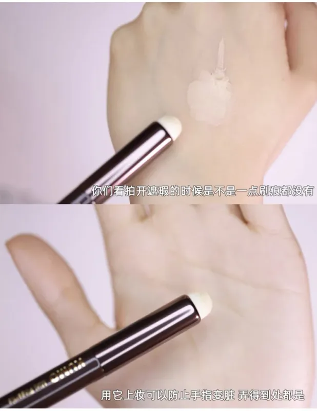 1pc Mini Fingertip Lipstick Blending Makeup brushes Precision Concealer Make up brush domed small portable Lip Brush multifuncti — image 3