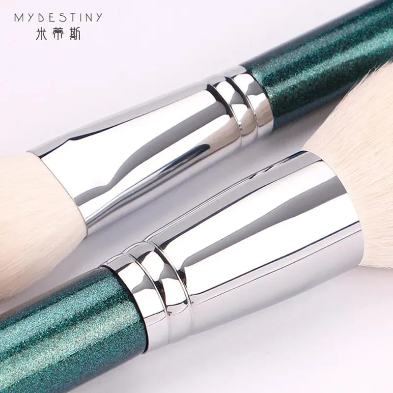 11pcs/set Pro Goat hair Makeup brushes Set Powder Blusher Concealer Eye shadow Blending Contour eyebrow smudge Make up brushes — image 3