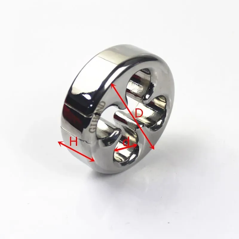 10 Sizes Scrotum Pendant Clover Shaped Stainless Steel Scrotal Bondage Testicular Pendant Penis Pendant Sex Products BB-2-130 — image 6
