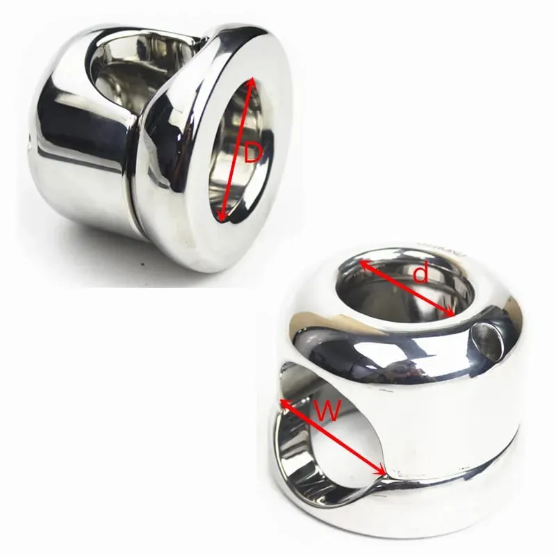 9 Sizes Stainless Steel Scrotum Bondage Ring Weight Bearing Pendants Penis Restraint Testicle Lock Ring Sex Toys for Men BB-246 — image 4