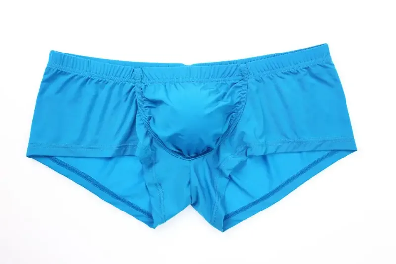 Sexy Men Underwear Boxers Solid Thin Ice Silk Panties Man Breathable Low Waist U Convex Pouch Underpants Male Cueca Calzoncillo — image 27
