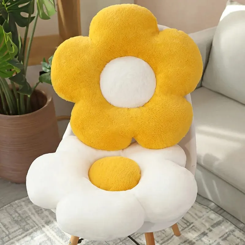 Cute Flower Plush Pillow Stuffed Soft Plant Flower Throw Pillow Cushion Home Sofa Decoration Pillow — image 4