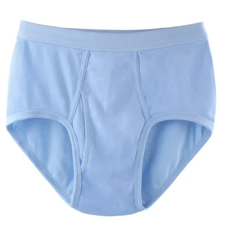 95KG Solid Fat Plus Size Men's Underwear Mens Underwear 100% Cotton Comfortable Breathable Loose Large Size Men Briefs Panties — image 1