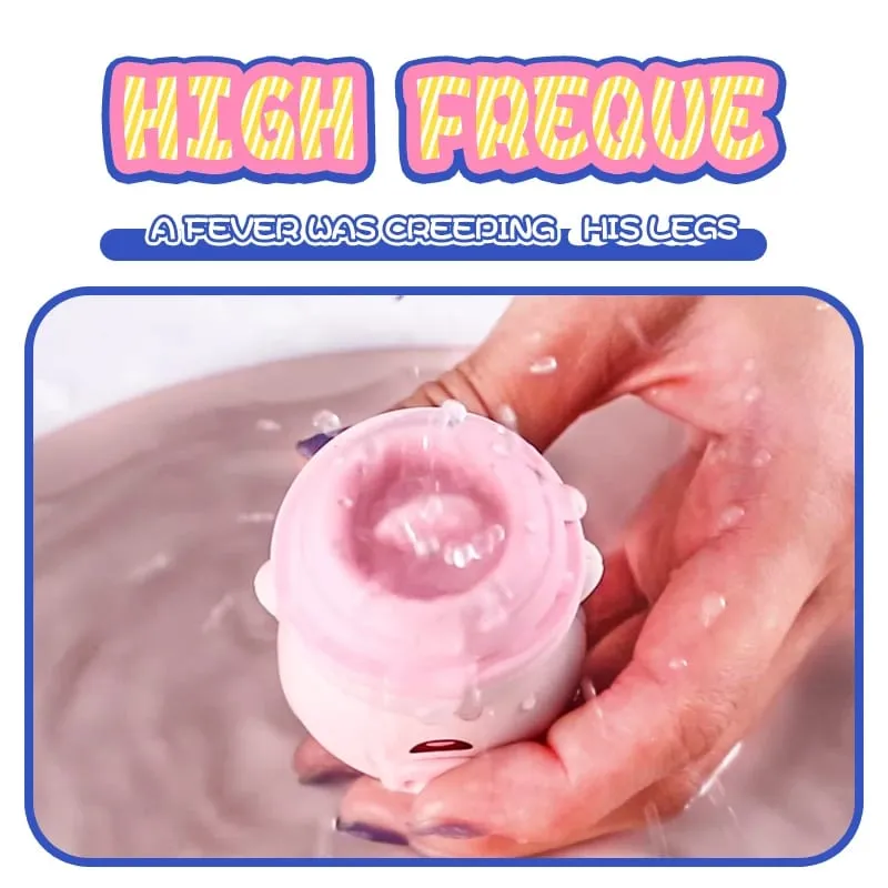 หมูสีชมพูลิ้นเลียเครื่องสั่น Anal Clitoris หัวนมนวด G-Spot ผลิตภัณฑ์สำหรับผู้ใหญ่เพศเร้าอารมณ์เครื่อง 6/2 โหมดของเล่นเพศหญิง