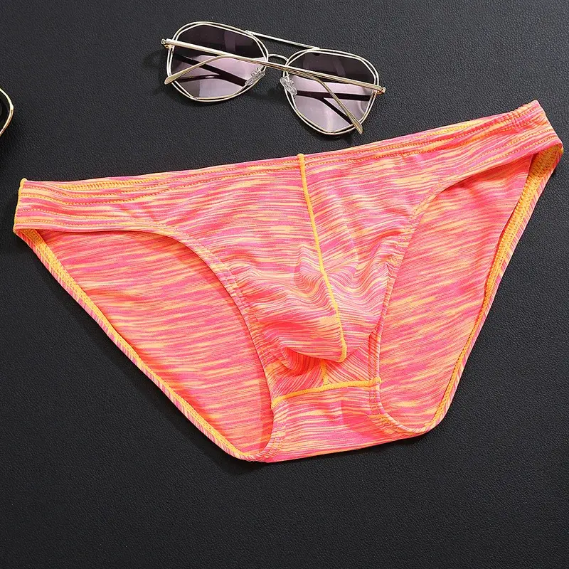 5pcs/lot Sexy Underwear Men Brief Shorts Mens Briefs Ropa Interior Hombre Low Waist Underpants Breathable U Convex Print 1703 — image 10