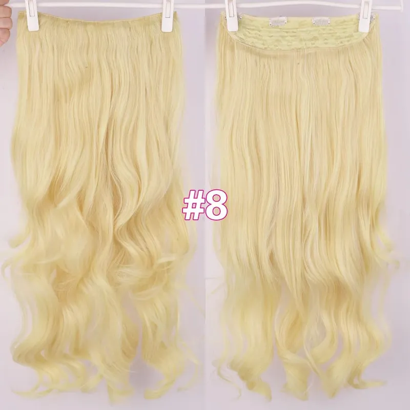 Silike Synthetic Body Wave Clip In Hair Extensions 32 inch 24inch Synthetic Heat Resistant Fiber Curly Clips Hair Extension