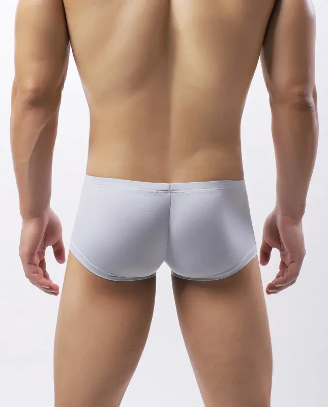 Sexy Men Underwear Boxers Solid Thin Ice Silk Panties Man Breathable Low Waist U Convex Pouch Underpants Male Cueca Calzoncillo — image 24