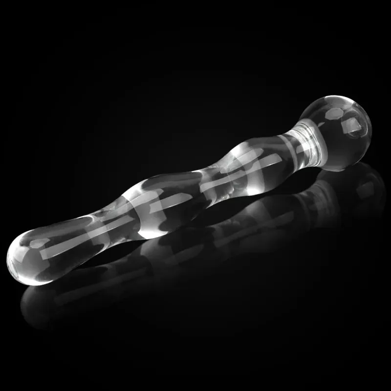 19cm Glass Butt Plug Anal Beads Dildos for Women Vaginal Men Prostate Massager Female Masturbator Sex Toys Adult Erotic Products — image 3