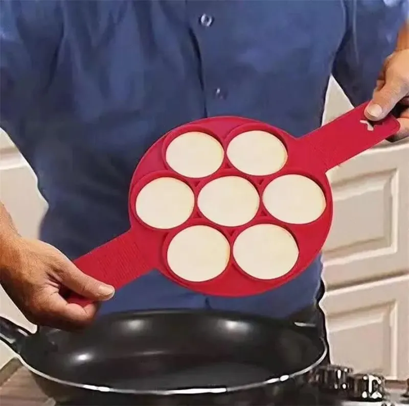 Pancake Egg Ring Maker Nonstick Cooking Tool Round Heart Pancake Maker Egg Cooker Pan Flip Eggs Mold Kitchen Baking Accessories — image 10