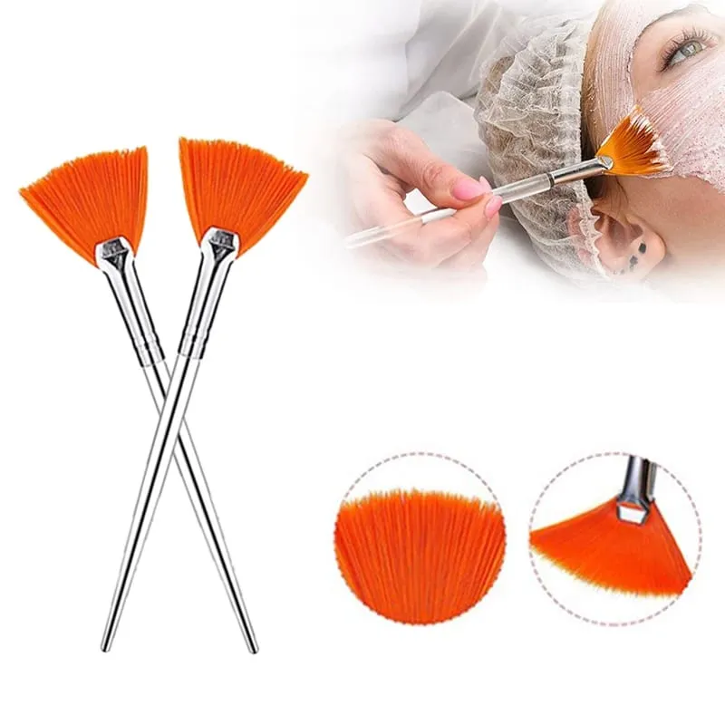 3/4Pcs Makeup Tools DIY Face Mask Brush Set Soft Applicator Brushes Includes Soft Fan Facial Brushes Acid Applicator Brush — image 4