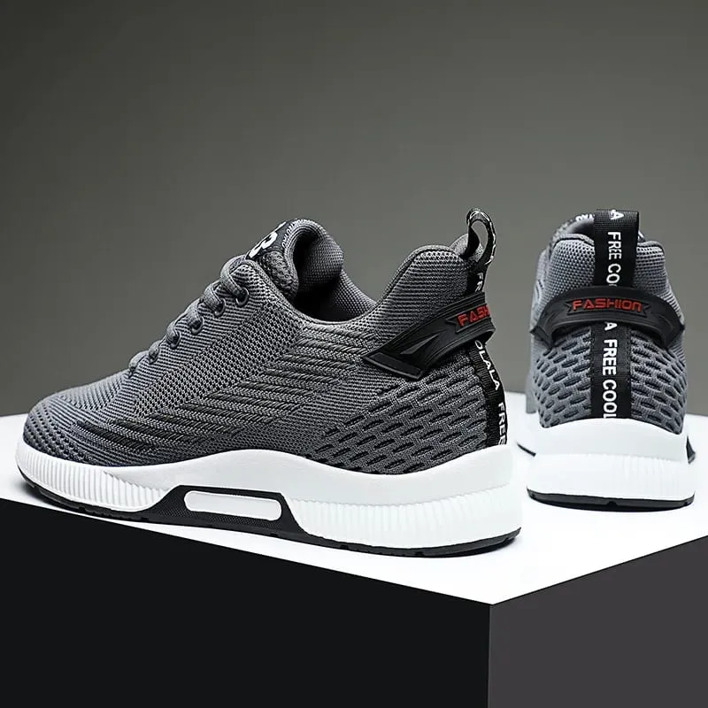 Kasut Lif Saiz Besar Lelaki Sneakers Kasut Mentinggikan Ketinggian Menambah Sol Kasut 6CM Lelaki Kehidupan Seharian Kasut Meningkatkan Ketinggian — image 5