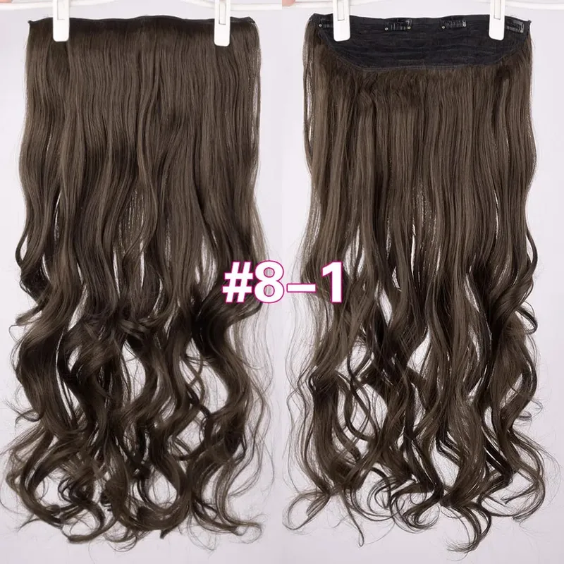 Silike Synthetic Body Wave Clip In Hair Extensions 32 inch 24inch Synthetic Heat Resistant Fiber Curly Clips Hair Extension