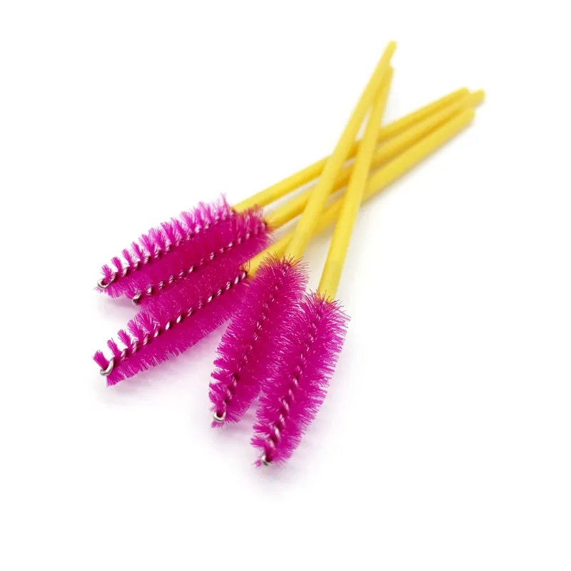 50pcs Cosmetic Eyelash Brush Disposable Eyebrow Brush Mascara Wands Applicator Diamond Eyelash Extension Makeup Brushes — image 5