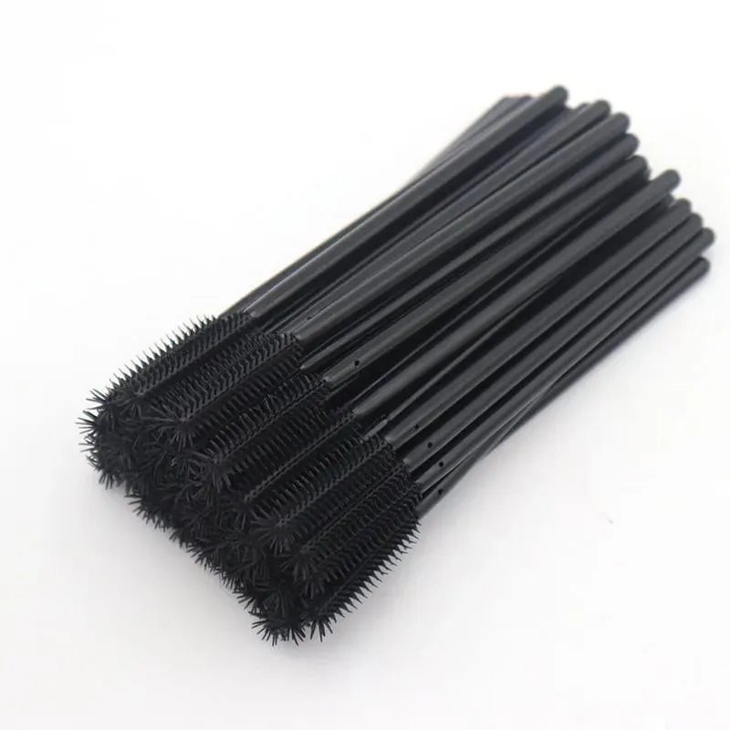 50 Pcs Disposable Silicone Eyelashes Brushes Applicator Eye Lash Mascara Wands Brush Eyelash Extension Women Makeup Tools