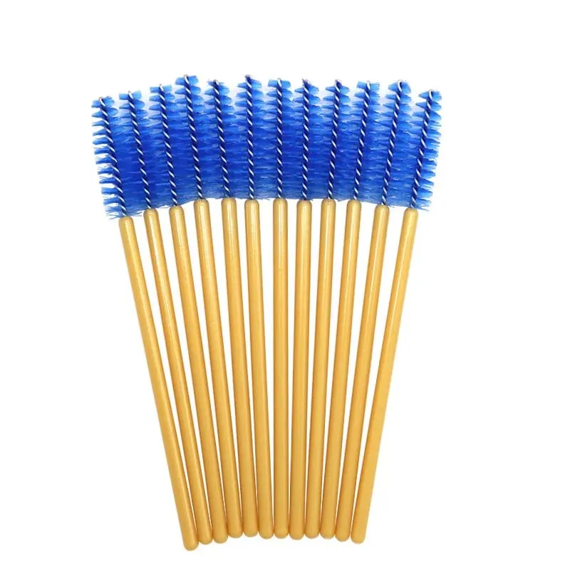 50pcs Shiny Disposable Eyelash Brush Applicator Wands Curler Mascara Eyebrow Makeup Tools Spoolers Comb Wands Spoolies Brushes — image 21
