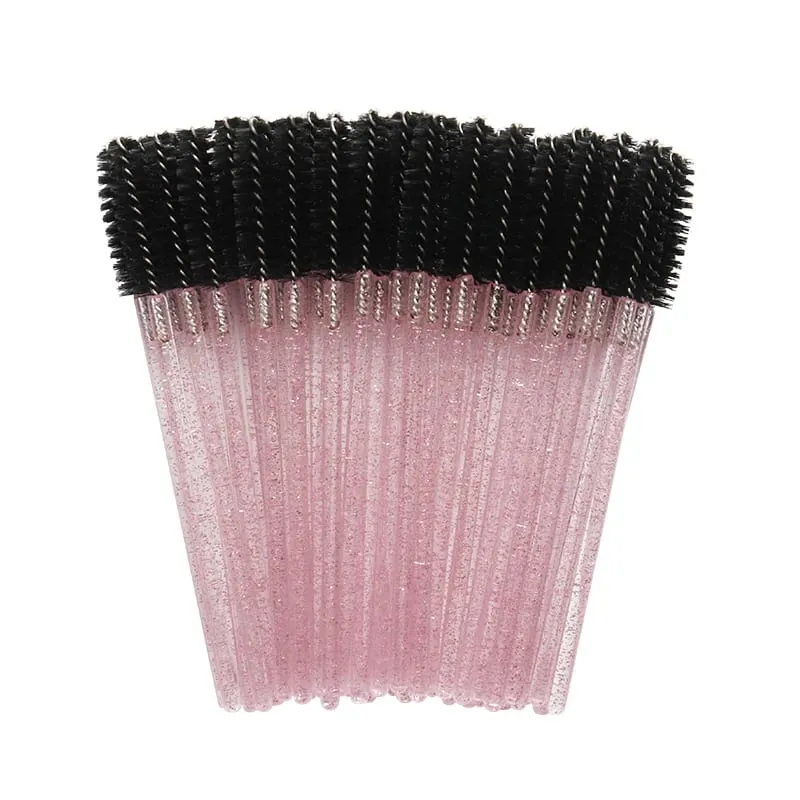 50pcs Shiny Disposable Eyelash Brush Applicator Wands Curler Mascara Eyebrow Makeup Tools Spoolers Comb Wands Spoolies Brushes — image 19
