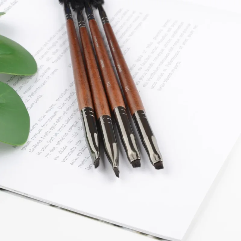 1 piece #274 Double ended Angled eyebrow Eyelashes Makeup brush Natural wood Professional Make up brushes cosmetic tools — image 4